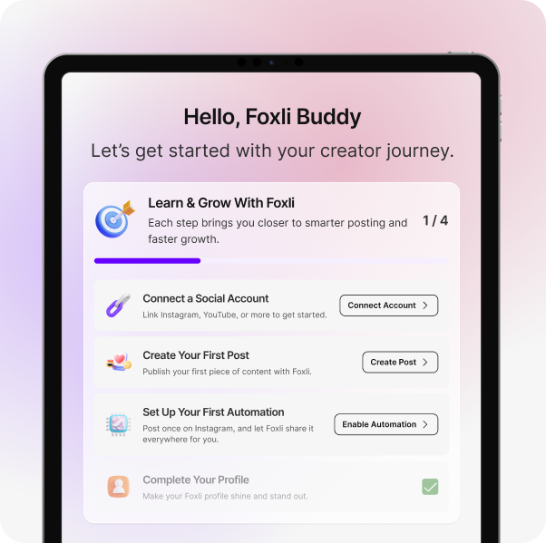 Foxli Simple Setup Dashboard